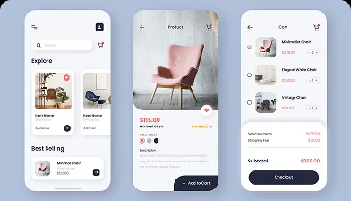 Mobile banking interface